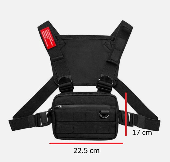 Brusttasche Unisex-taktische Rechteck Reise-Brust-Utility-Taschen