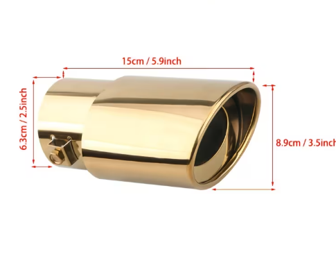 Auspuffrohren Gold