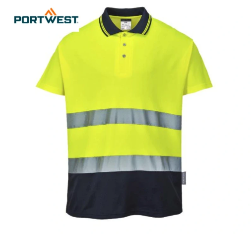 Portwest S174 - Zweifarbiges Baumwoll- Komfort Poloshir