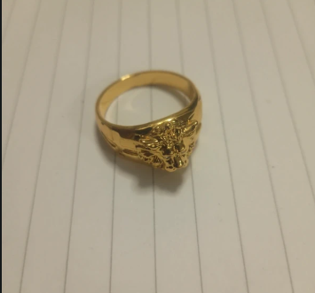 Löven kopf Ring