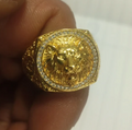Löven kopf Ring