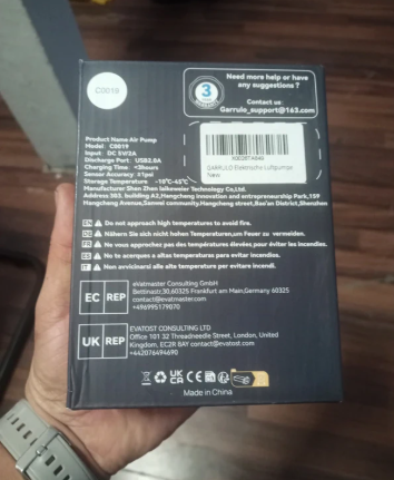 Garrulo Elektrische luftpumpe