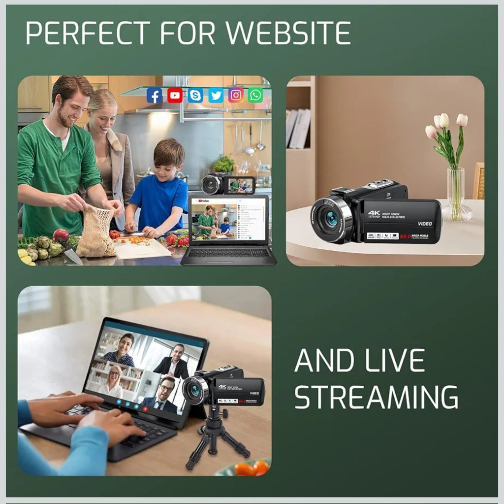 80 MP 4K-Camcorder Ultra-HD