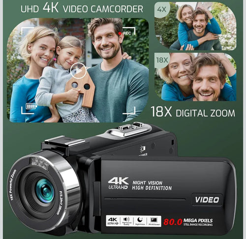 80 MP 4K-Camcorder Ultra-HD