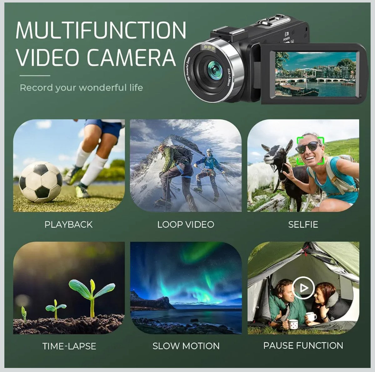 80 MP 4K-Camcorder Ultra-HD